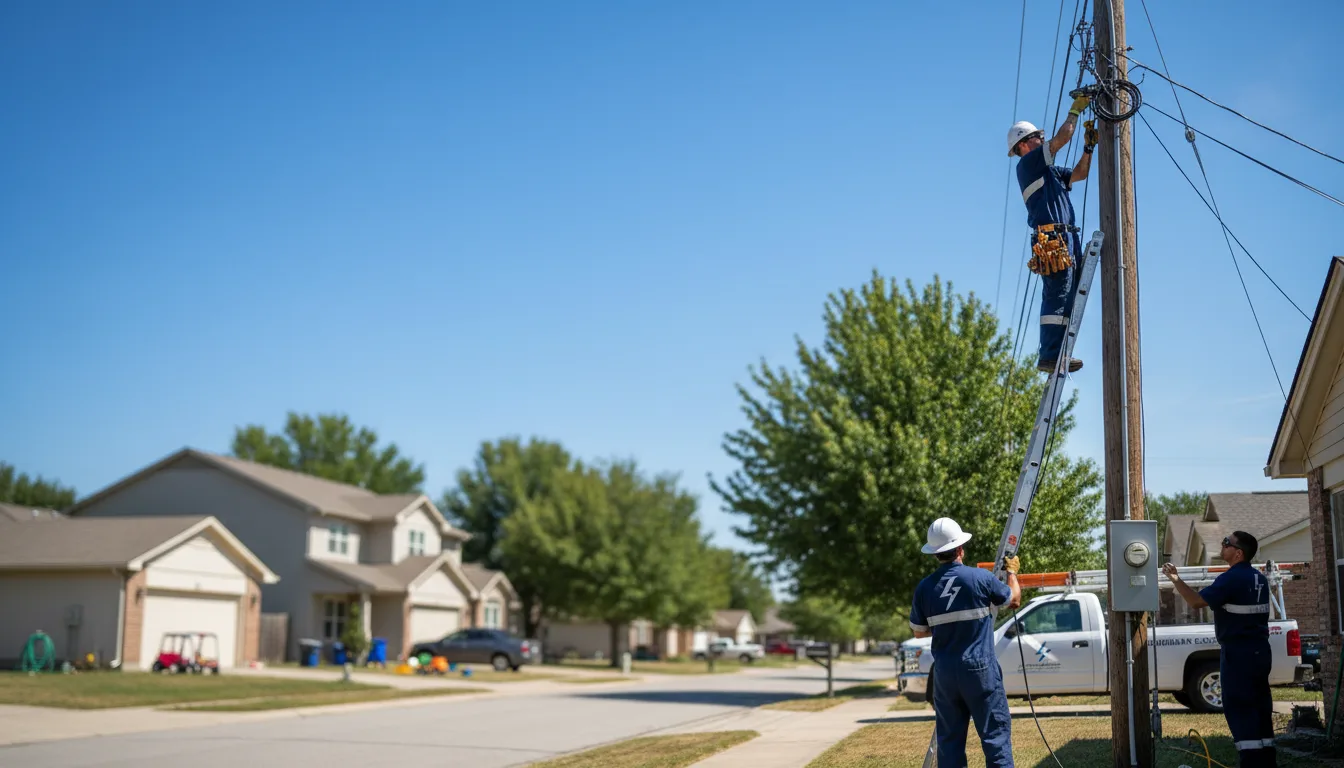 Residential electrician providing installation services in Mayhew, MS